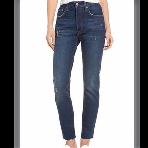 Levis® 501 Raw Hem Skinny Jeans